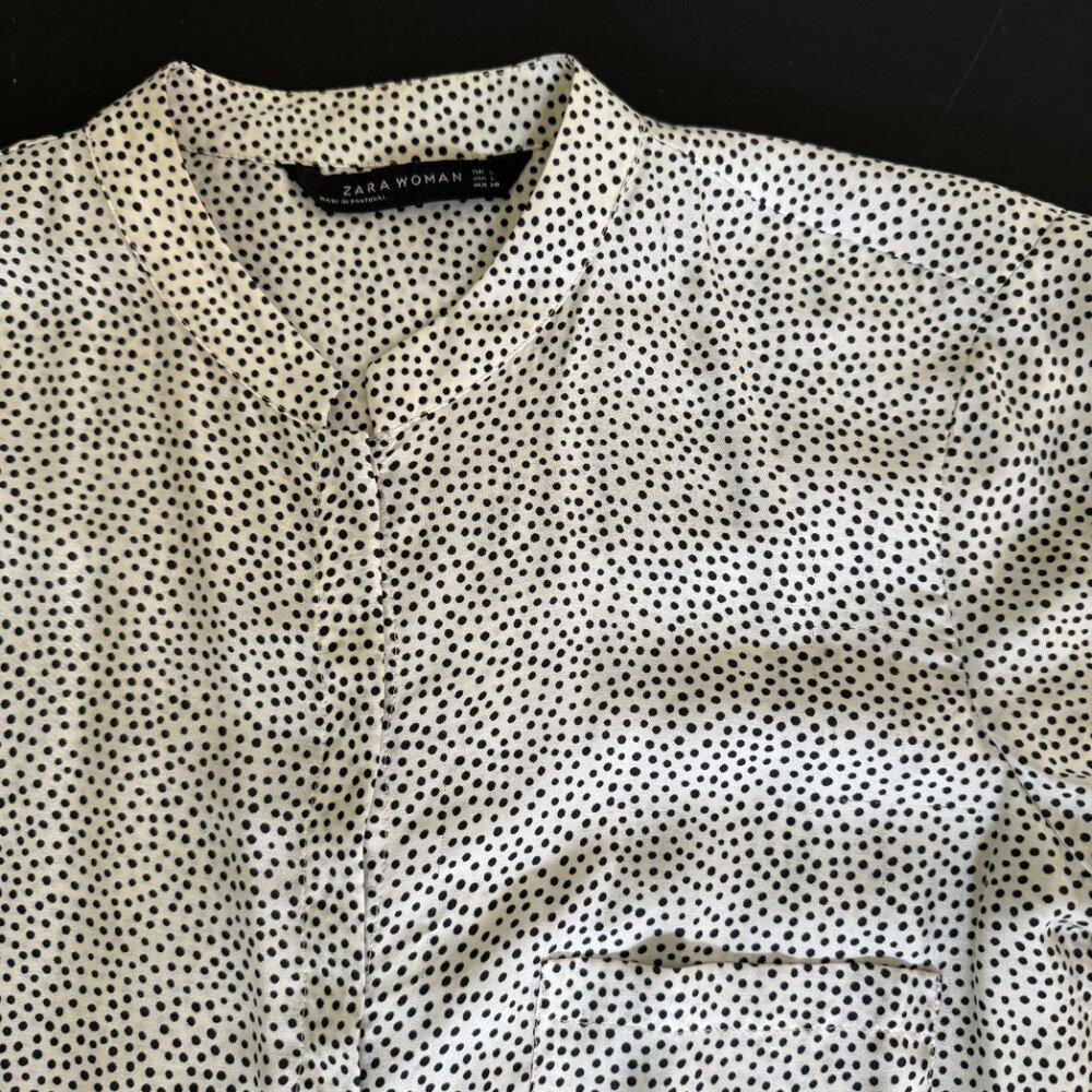 Zara Woman polka dot blouse